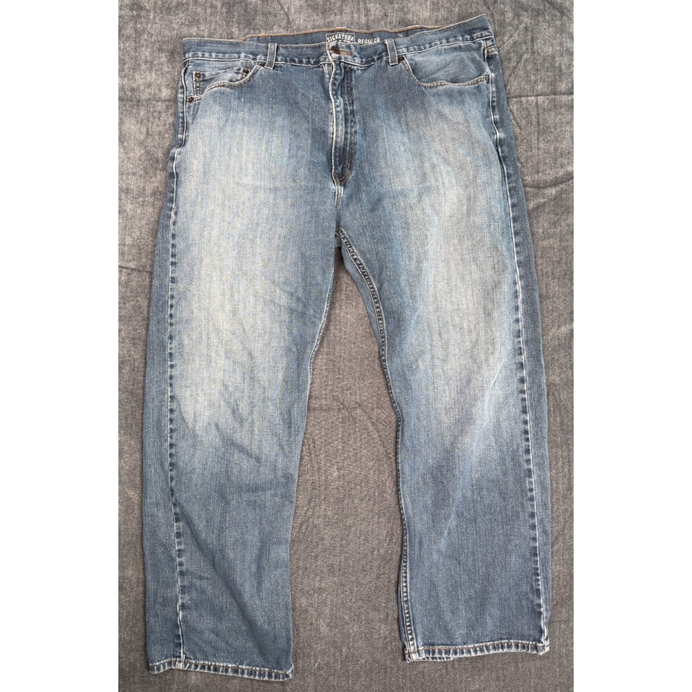 Levi Strauss Signature Regular Fit Jeans Men's 40x28 Blue Denim Light Wash